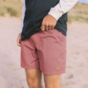 Men's Passenger Backcountry Shorts Cinnabar Red | US-KHCERZ159