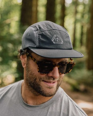 Men's Passenger Beyond Organic 5 Panel Cap Black | US-TPKIUR809