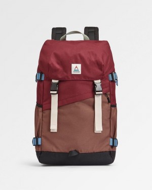 Men's Passenger Boondocker Recycled 26L Backpack Burgundy/Chestnut | US-TXNIZR408