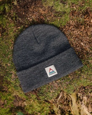 Men's Passenger Core Recycled Low-Top Beanie Charcoal | US-IQHLGS498