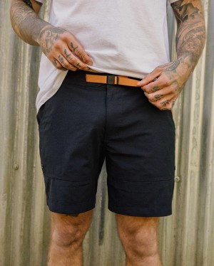 Men's Passenger Drift All Purpose Shorts True Black | US-IPMWFK329