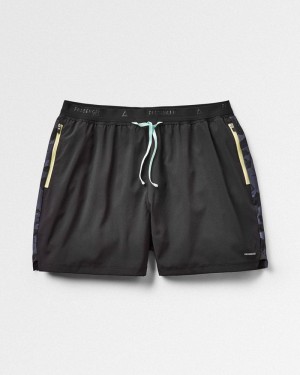 Men's Passenger Exploration Trail Recycled Shorts Black | US-WFLYHU032