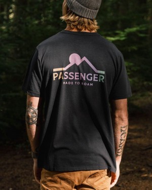 Men's Passenger Mtr Recycled Cotton T-Shirt Black | US-ZFEAKX850