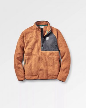 Men's Passenger Offgrid 2.0 Recycled Sherpa Fleece Orange Brown | US-INWCVA018