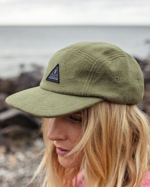 Men's Passenger Pine Recycled Polar Fleece Cap Khaki | US-NALRFP039