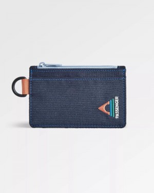 Men's Passenger Recycled Card Holder Dark Denim | US-HKZJTQ032