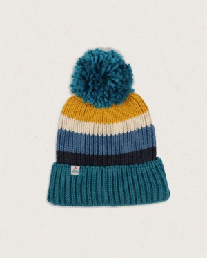 Men's Passenger Summit Bobble Hat Blue Coral | US-ZRACPL876