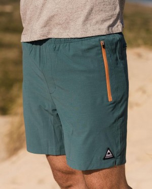 Men's Passenger Traveller Organic All Purpose Shorts Mediterranean | US-PZSOQJ046