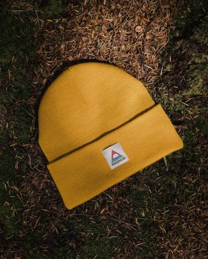 Women's Passenger Core Recycled Low-Top Beanie Mustard Yellow | US-NABJZE628