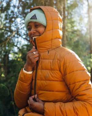 Women's Passenger Pow Recycled Insulated Jacket Orange Brown | US-AZKUXN840