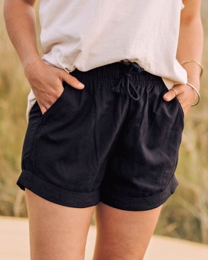 Women's Passenger Santosa Shorts Black | US-JBFTRM490