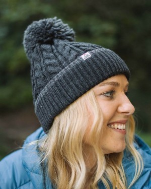 Women's Passenger Stoke Bobble Hat Faded Black | US-ZTYDPV561