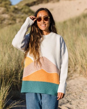 Women's Passenger Vista Recycled Knitted Jumper Off White | US-WOXZTH450