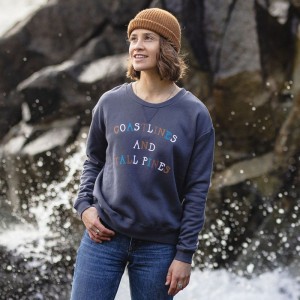 Women's Passenger Voyage Recycled Sweatshirt Faded Black | US-EMANUI540