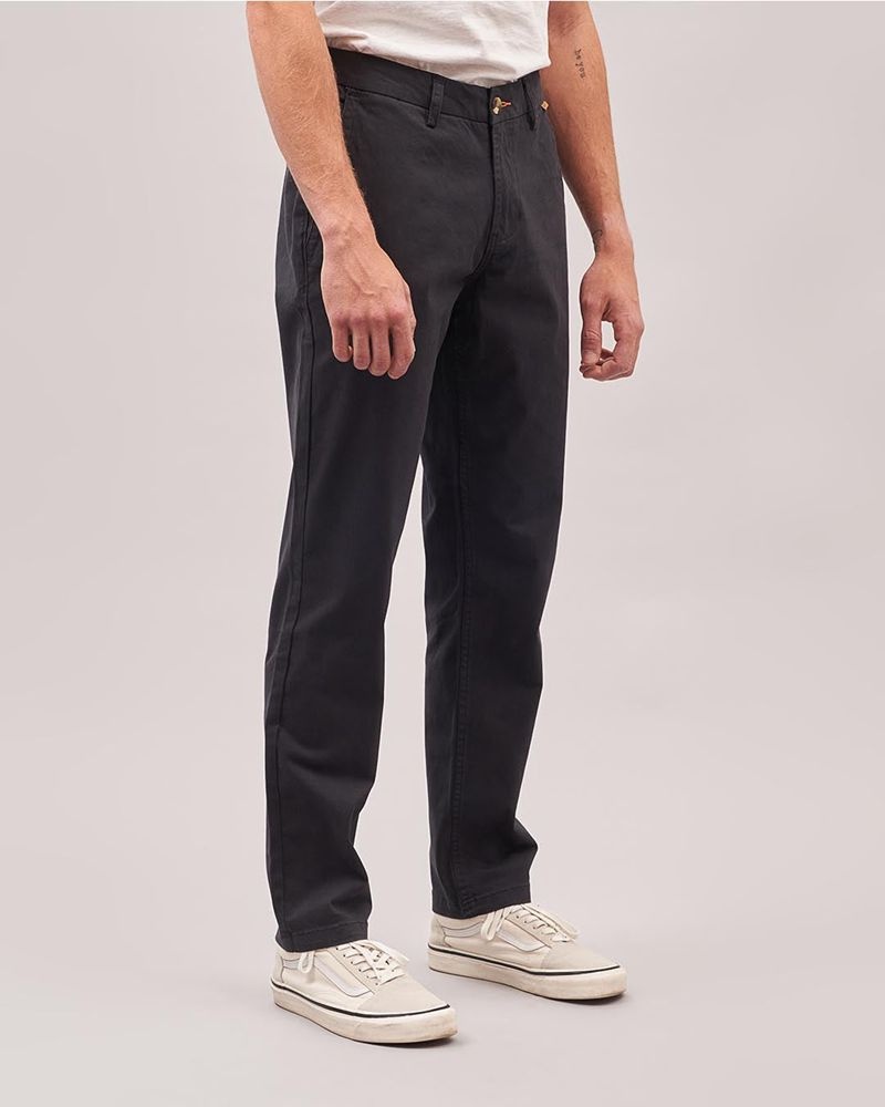 Men's Passenger 365 Organic Cotton Pants Faded Black | US-TMYWLR907