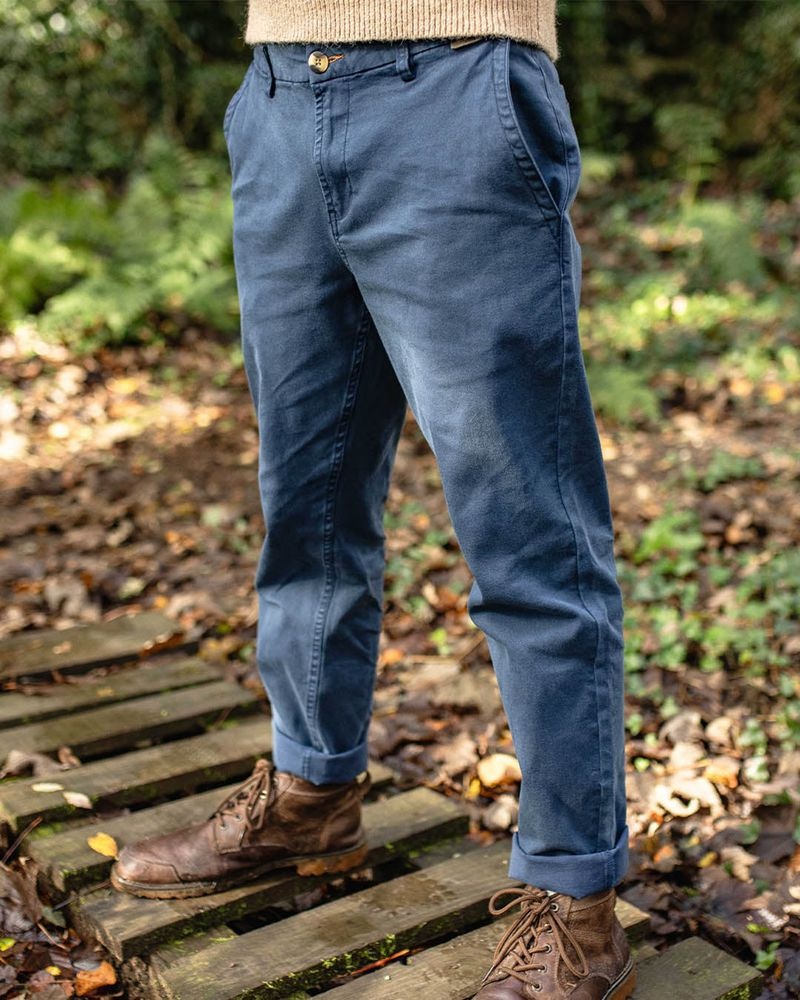 Men's Passenger 365 Organic Cotton Pants Dark Denim | US-WCTBPD796