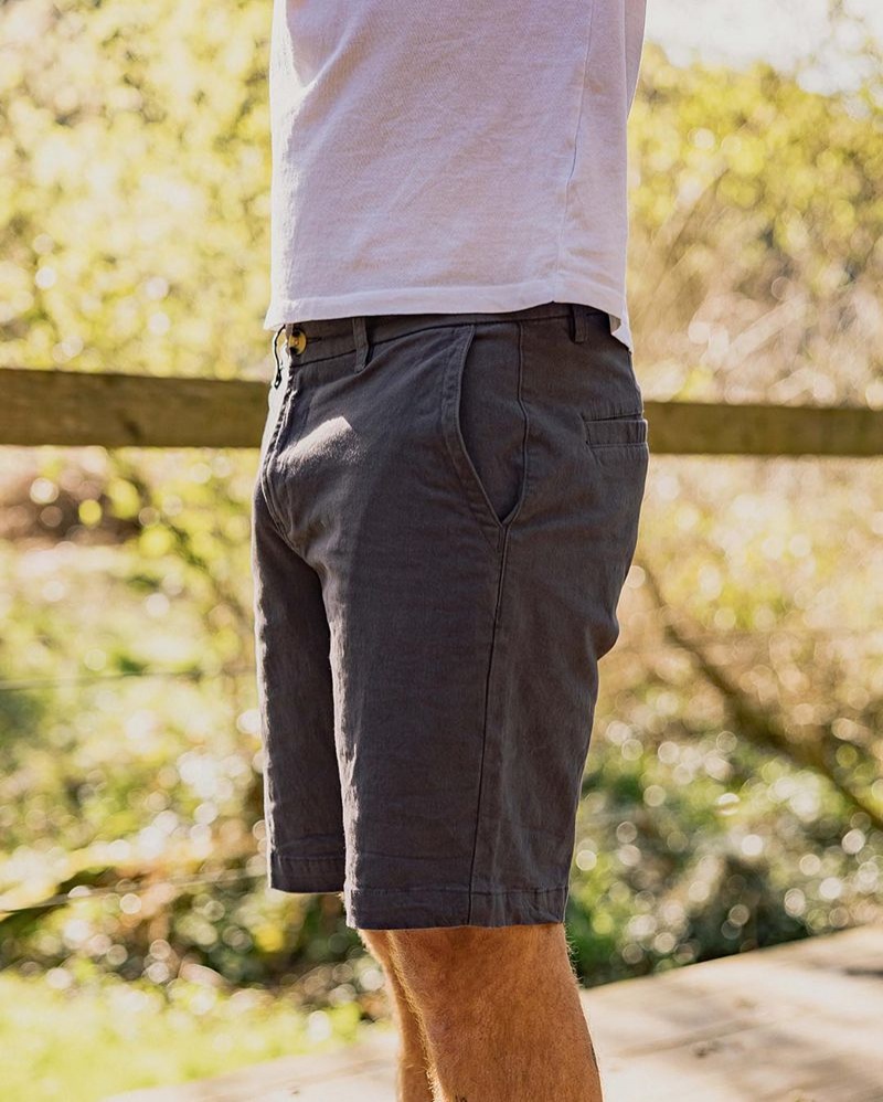 Men's Passenger 365 Organic Cotton Shorts Charcoal | US-GYEAWO984