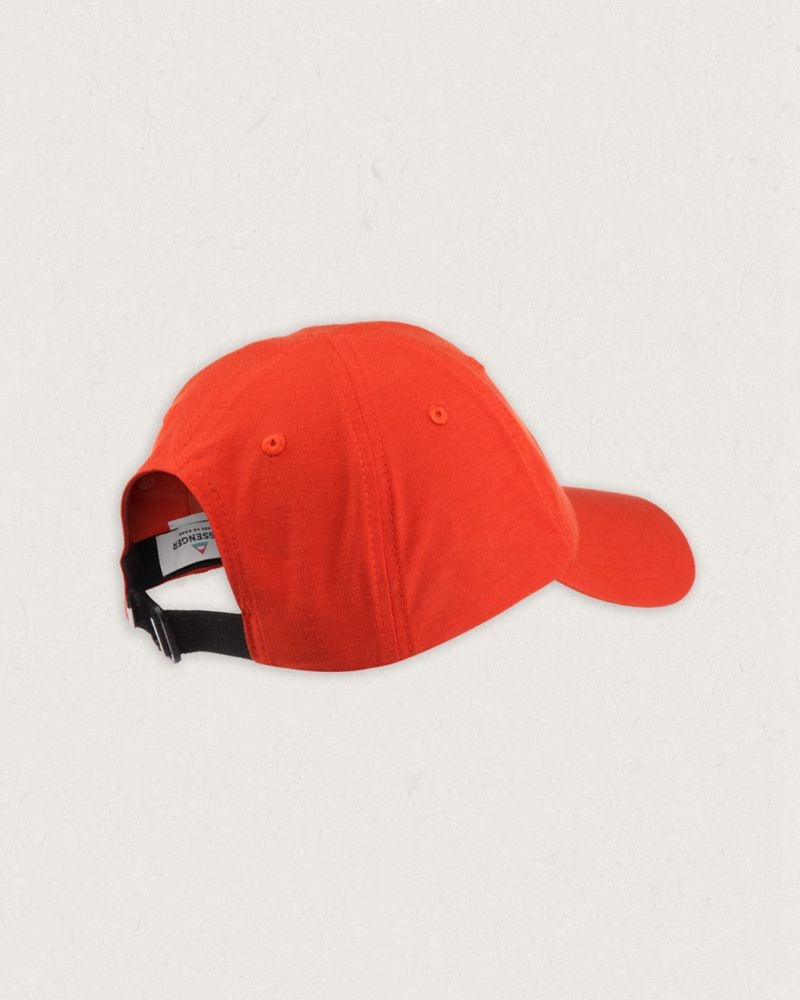 Men's Passenger Active Organic 6 Panel Cap Warm Orange | US-RWBMZF206