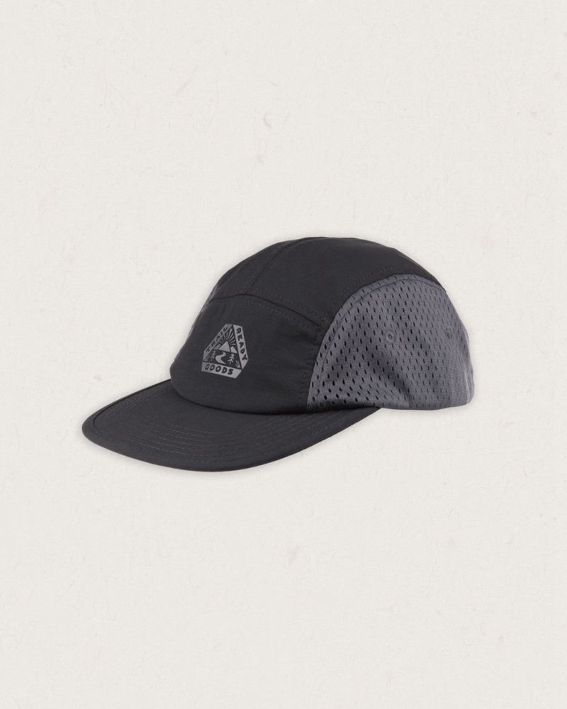 Men's Passenger Beyond Organic 5 Panel Cap Black | US-TPKIUR809