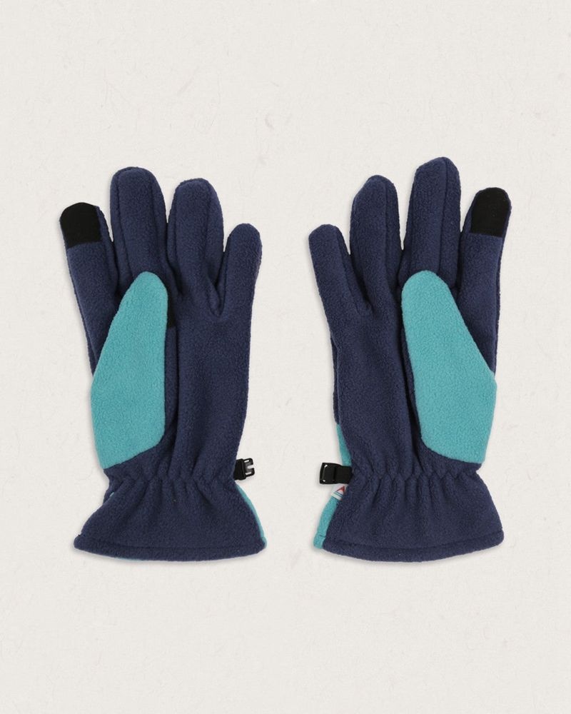 Men's Passenger Daytrip Recycled Polar Fleece Touch Screen Gloves Blue Coral | US-RIUXWO058