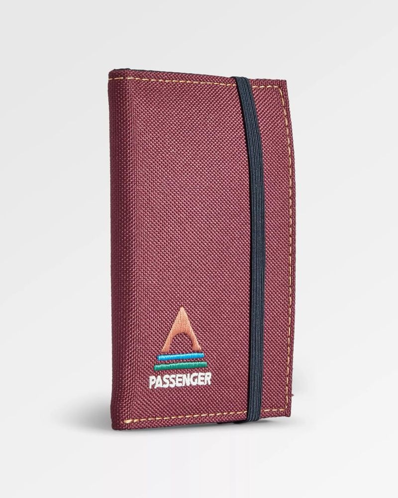 Men's Passenger Essentials 2.0 Recycled Wallet Burgundy | US-VLSDIT306