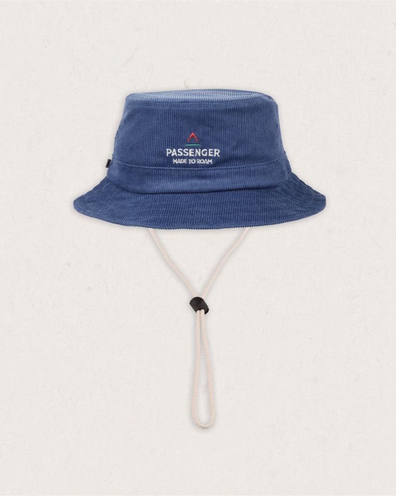 Men's Passenger Forest Recycled Bucket Hat Ash Blue | US-MNAQEG759