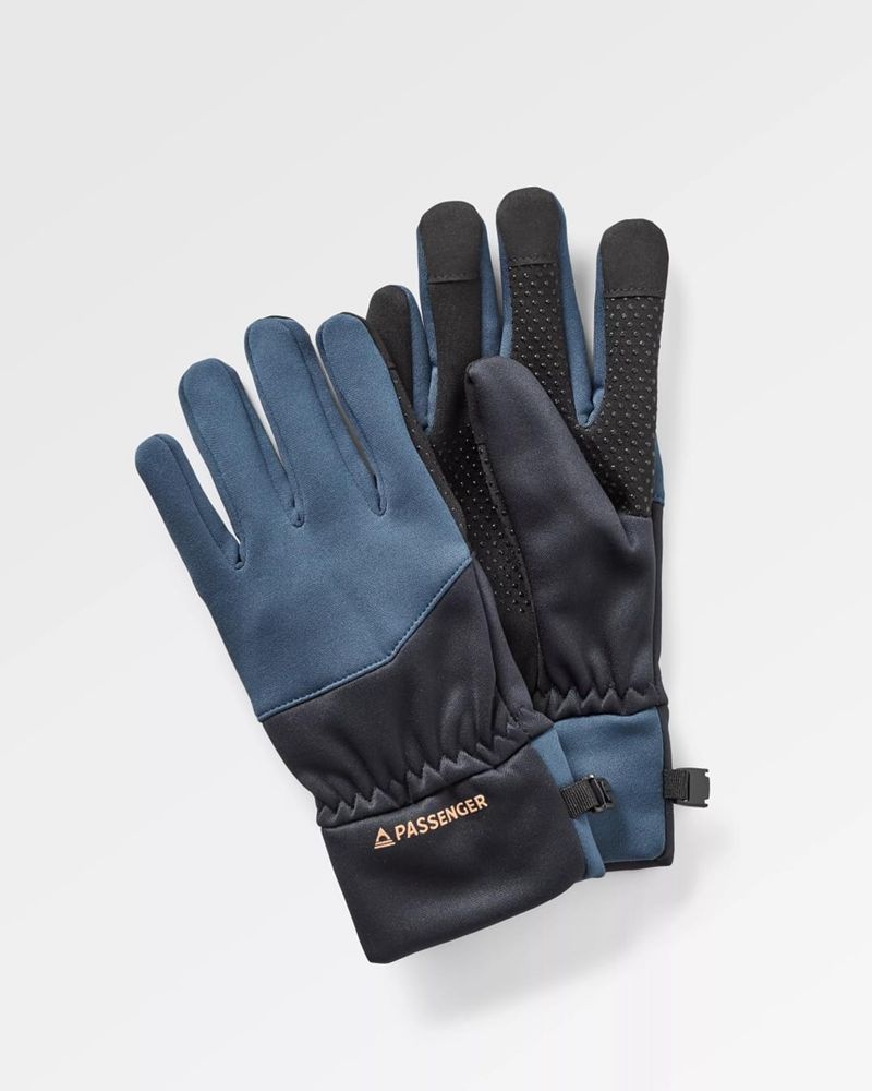 Men\'s Passenger Jacks 2.0 Recycled Touch Screen Gloves Dark Denim/ Deep Navy | US-PEYZGL158