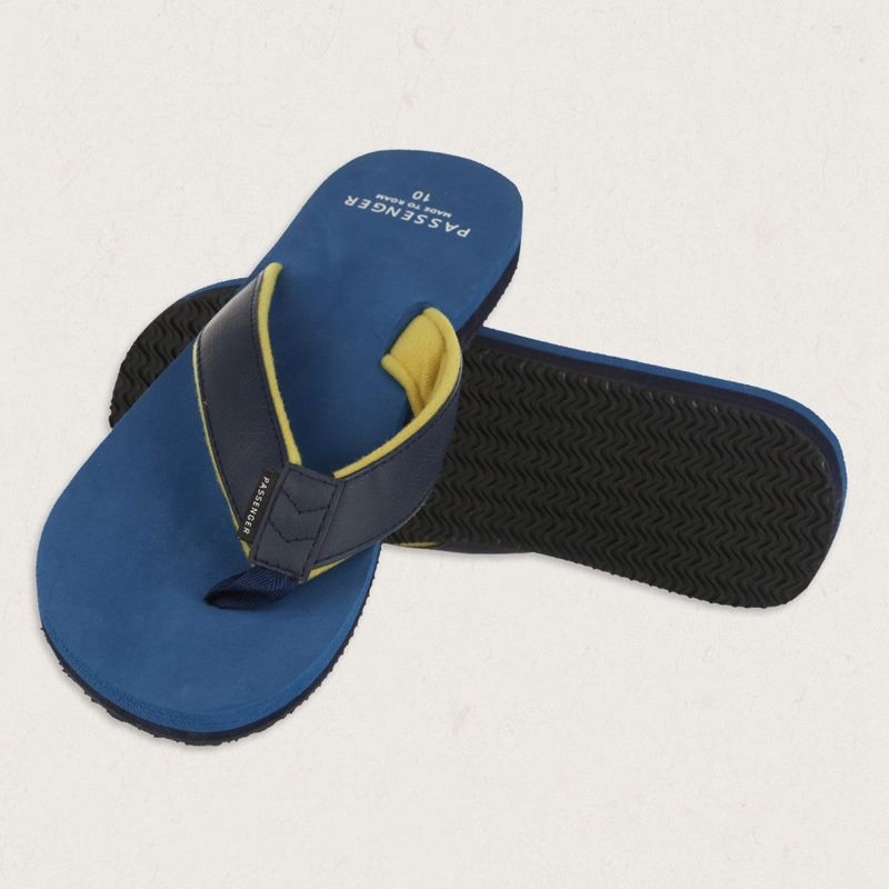 Men's Passenger Laguna Flip Flops Ash Blue | US-KFLCWH801