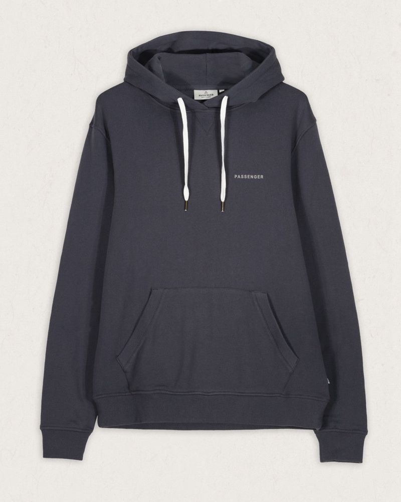 Men's Passenger Made To Roam Recycled Hoodie Faded Black | US-LAUZRD148