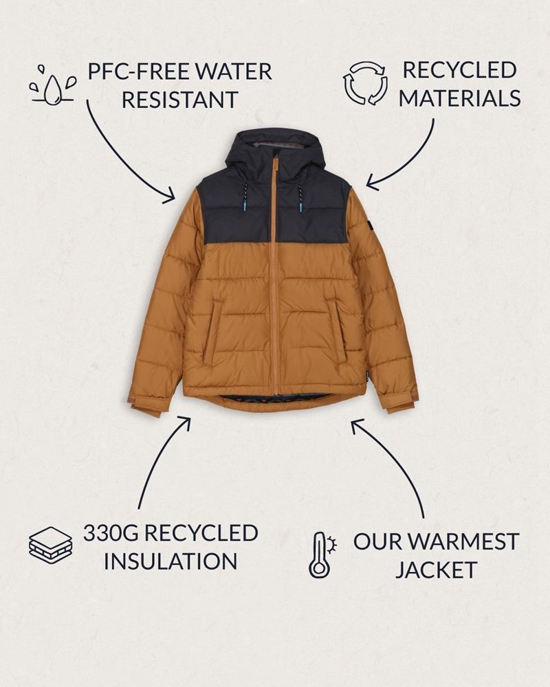 Men's Passenger Manitoba Recycled Jacket Coconut | US-NLHOYP978