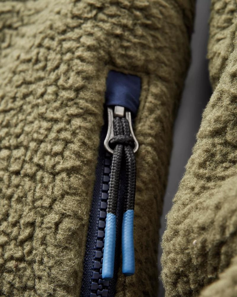 Men's Passenger Offgrid 2.0 Recycled Sherpa Fleece Khaki | US-BYRVID378