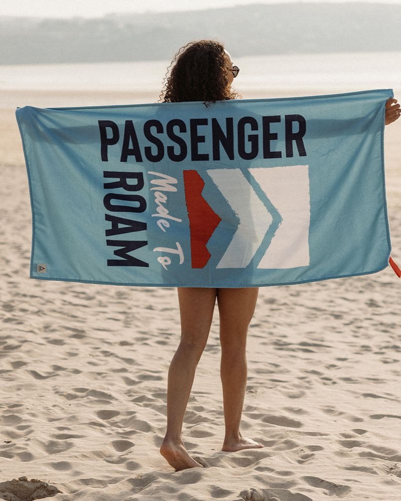 Men\'s Passenger Portland Beach Recycled Towel Provincial Blue | US-BQZNED106