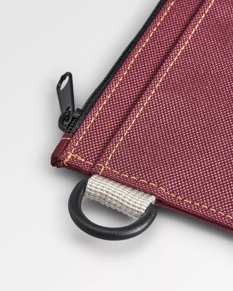 Men's Passenger Recycled Card Holder Burgundy | US-VHTUGJ651