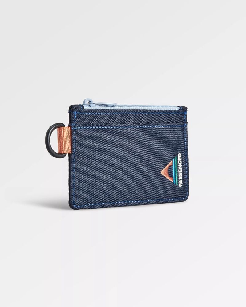 Men's Passenger Recycled Card Holder Dark Denim | US-HKZJTQ032