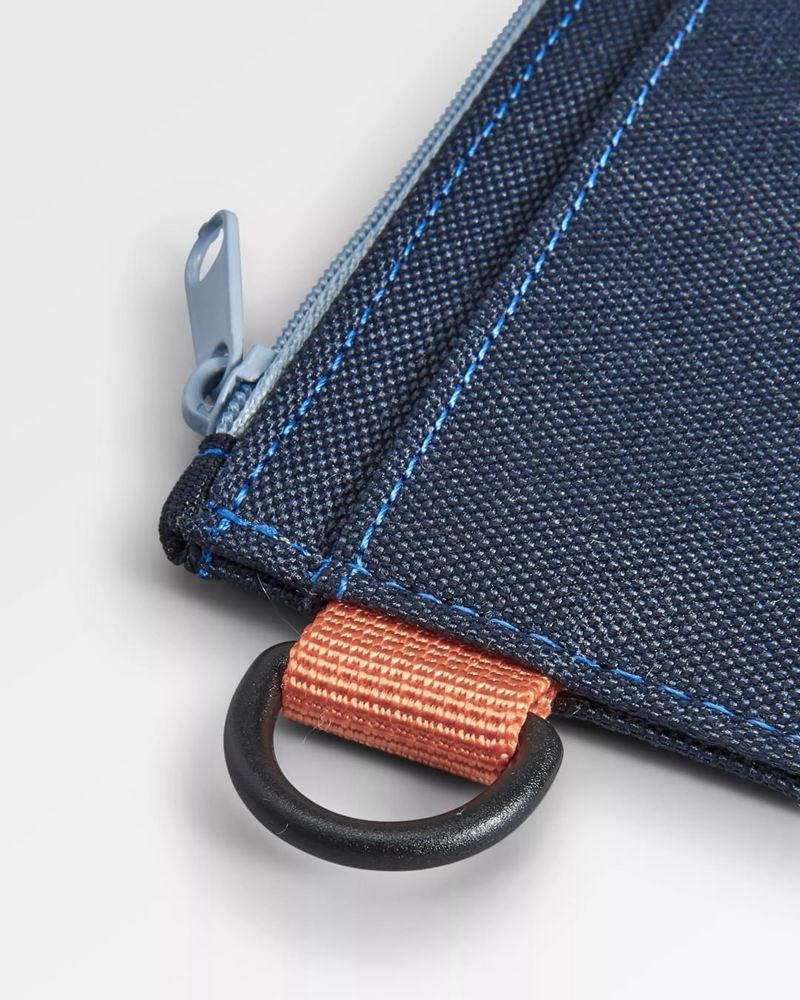 Men's Passenger Recycled Card Holder Dark Denim | US-HKZJTQ032