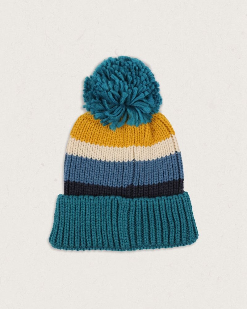 Men's Passenger Summit Bobble Hat Blue Coral | US-ZRACPL876