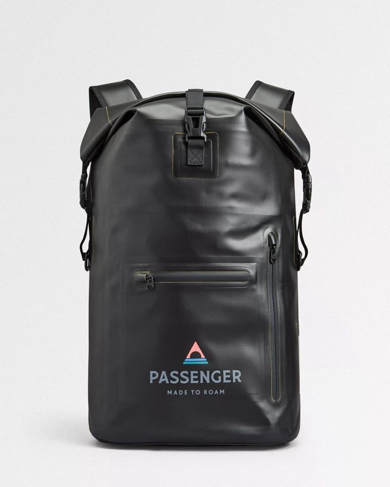 Men's Passenger Tide 25L Recycled Dry Bags Black | US-QOAJGW029