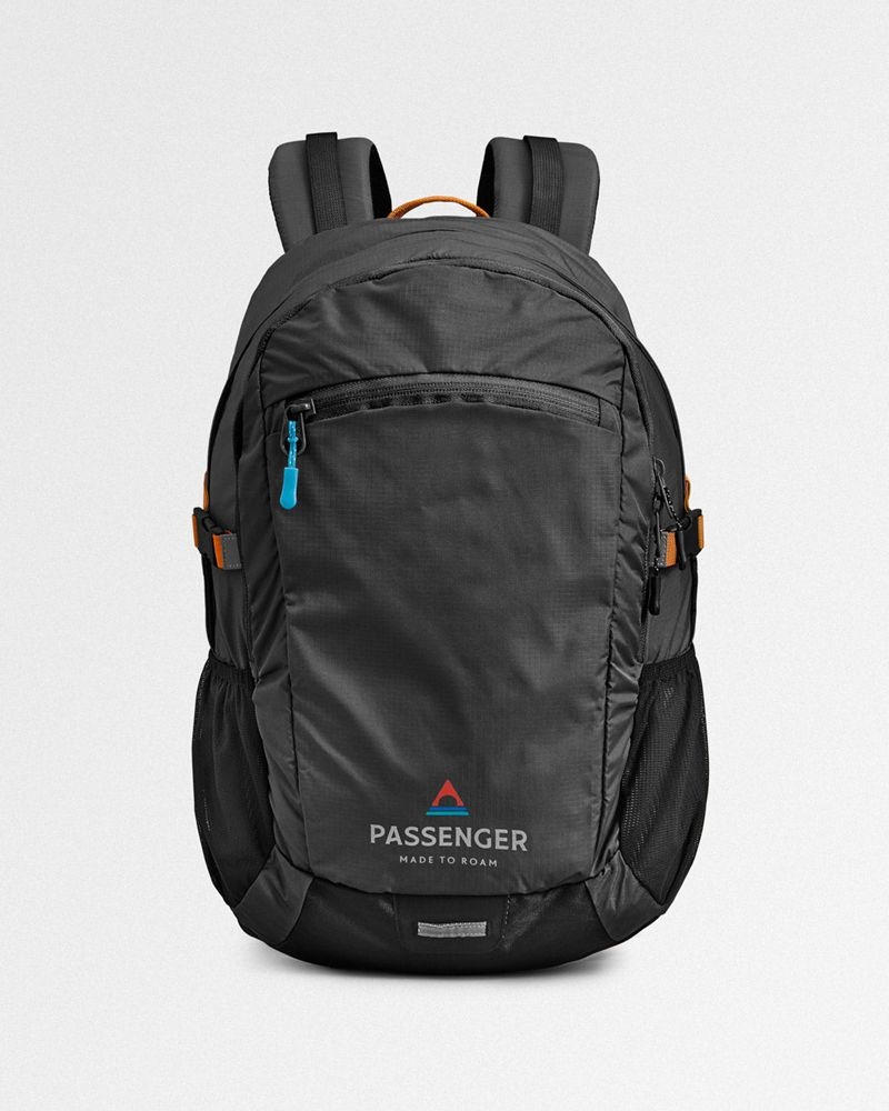 Men's Passenger Track Recycled 20L Backpack Black | US-LTYZBR685