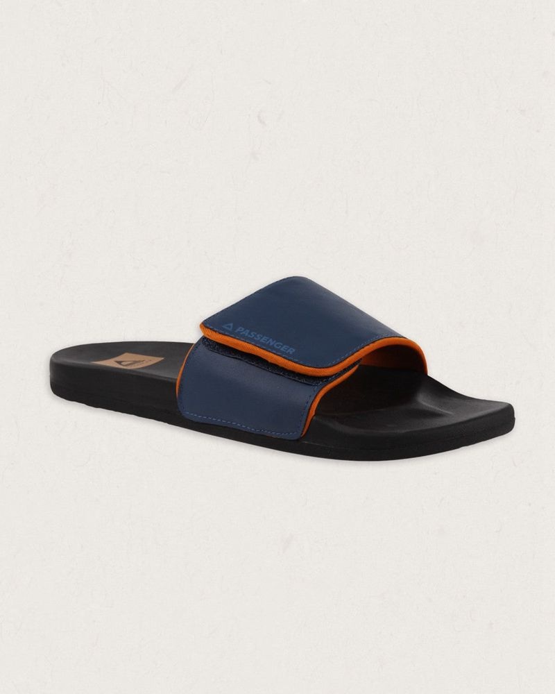 Men's Passenger Vancity Slides Dark Denim | US-LYWNRX432