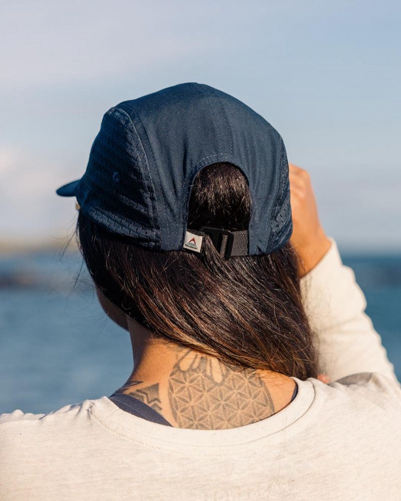 Women's Passenger Beyond Recycled 5 Panel Cap Deep Navy | US-IDVWTS792