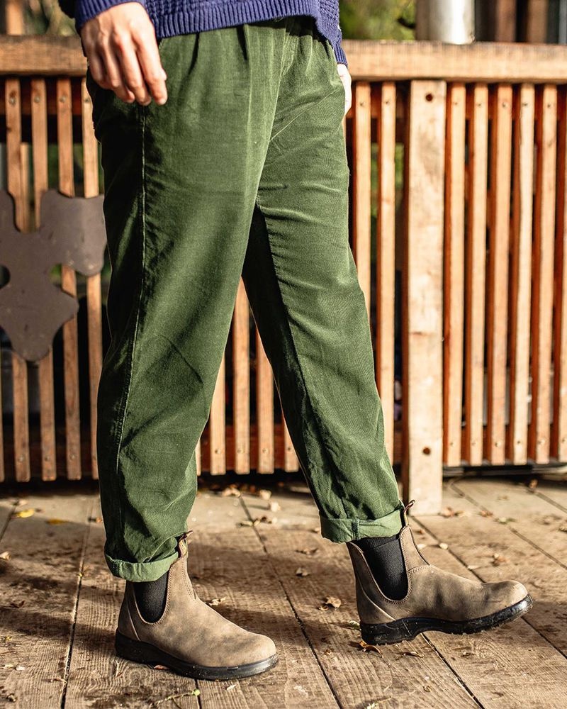 Women's Passenger Compass Recycled Corduroy Pants green | US-IXJDYZ635