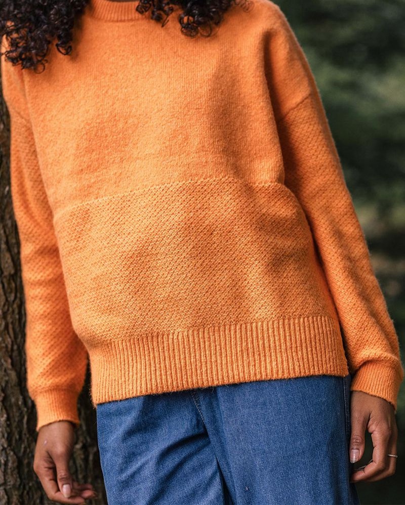 Women's Passenger Cove Recycled Knit Jumper Orange | US-CJDLYB435