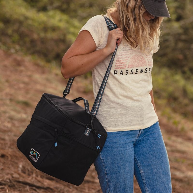 Women's Passenger Day Pack Recycled Cooler Bag Black | US-IVWKCO783