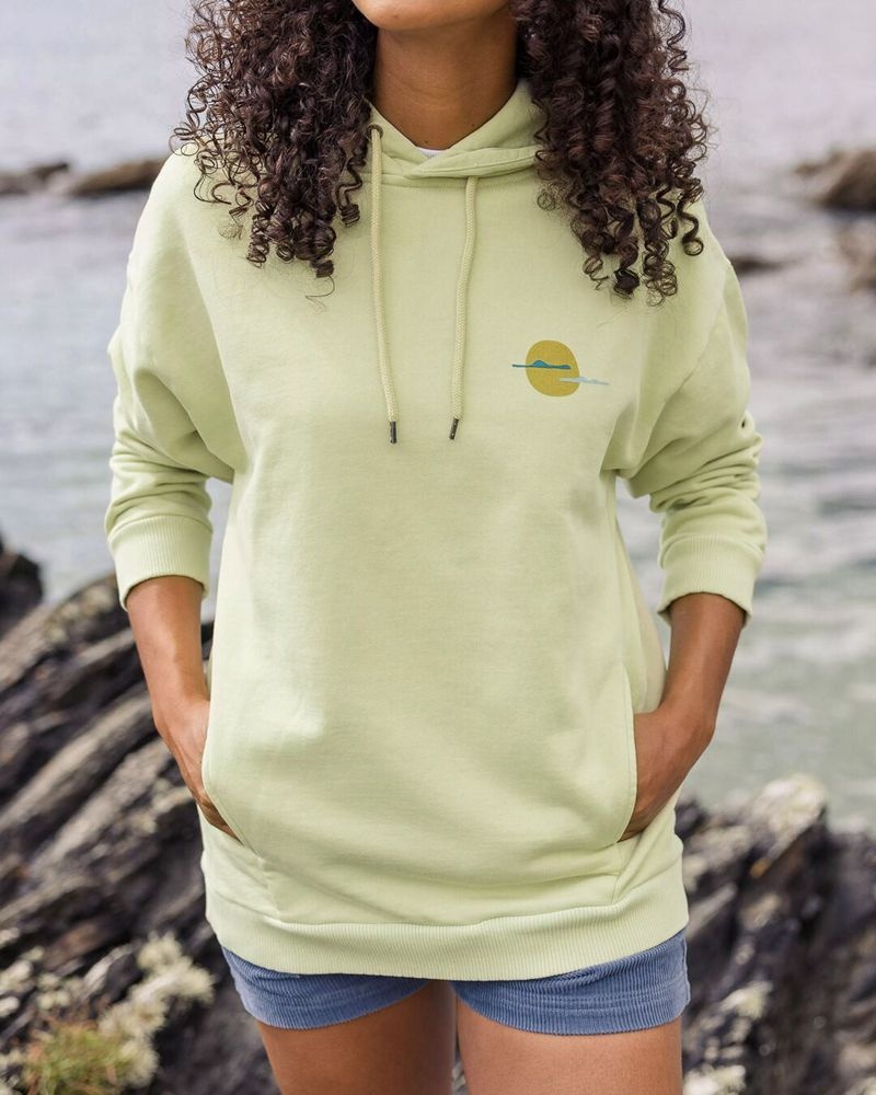 Women's Passenger Dreamer Recycled Cotton Hoodie Tender Greens | US-QUAYJN381