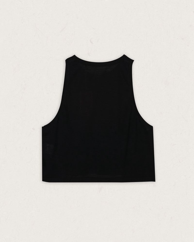 Women's Passenger Exhale Active Recycled Tank Top Black | US-YETCQJ981