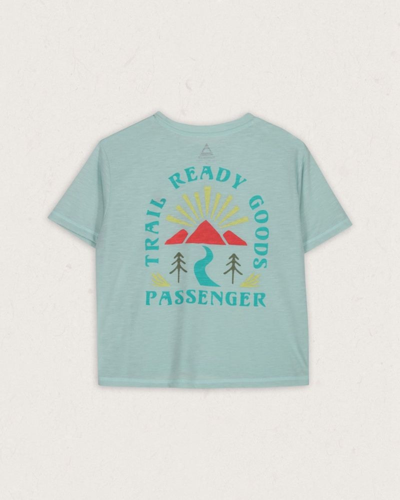 Women's Passenger Exhale Active Recycled T-Shirt Mint Green | US-NIMOQL286