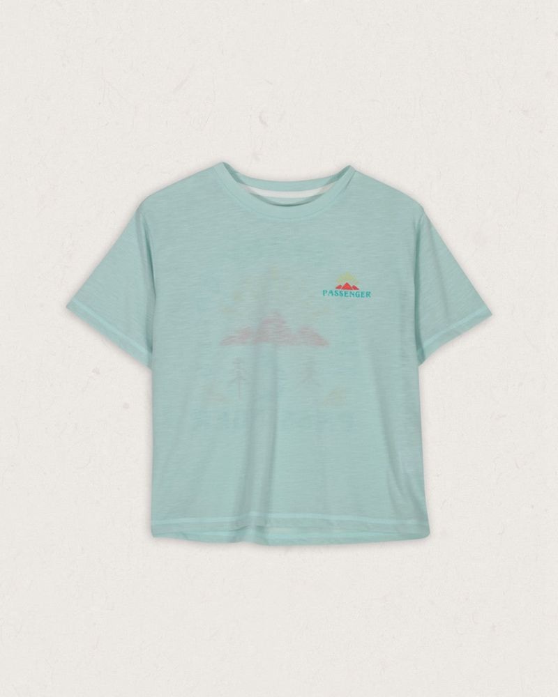 Women's Passenger Exhale Active Recycled T-Shirt Mint Green | US-NIMOQL286