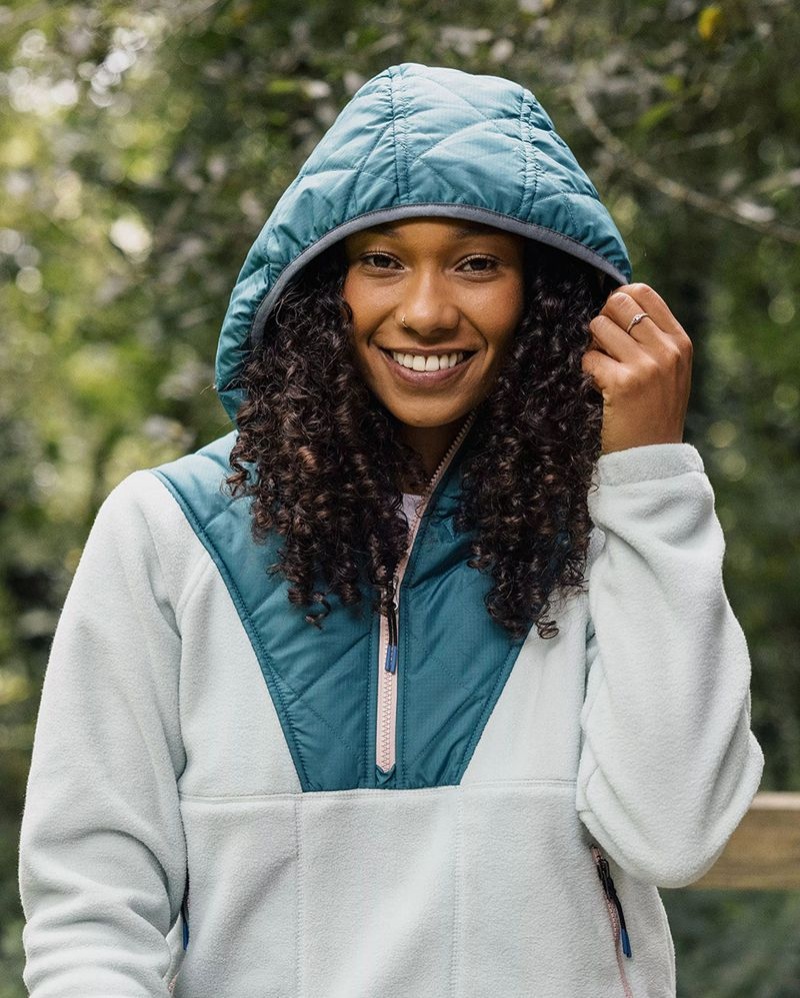 Women's Passenger Juana Recycled Polar Hooded Fleece Surf Spray | US-PFJWIN217