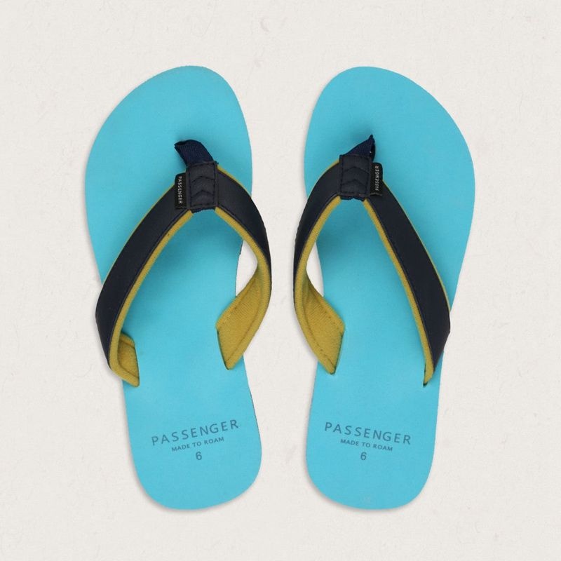 Women's Passenger Lima Flip Flops Pastel Turquoise | US-LVJZKS813