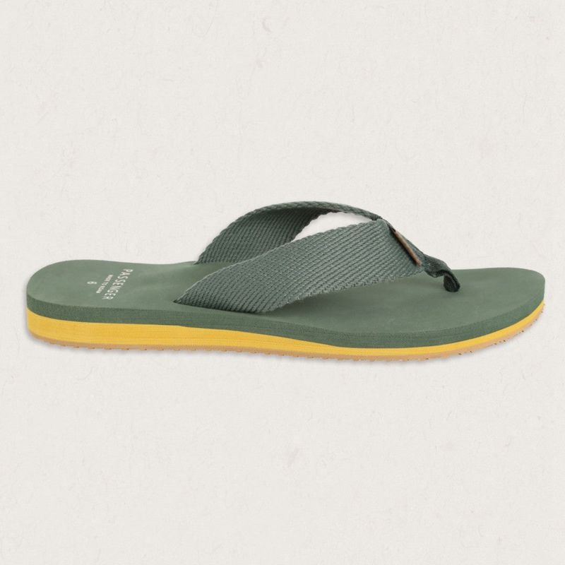 Women's Passenger Malibu Flip Flops Laurel Green | US-INJXQZ314